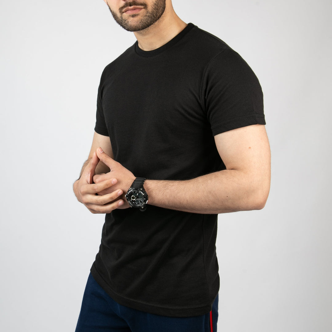 Black Plain T-Shirt